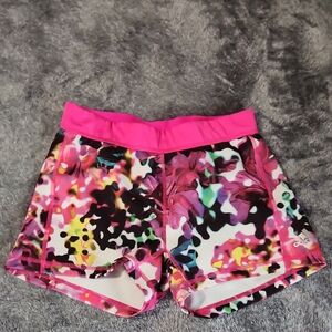 adidas Pink Multi Floral Athletic Shorts